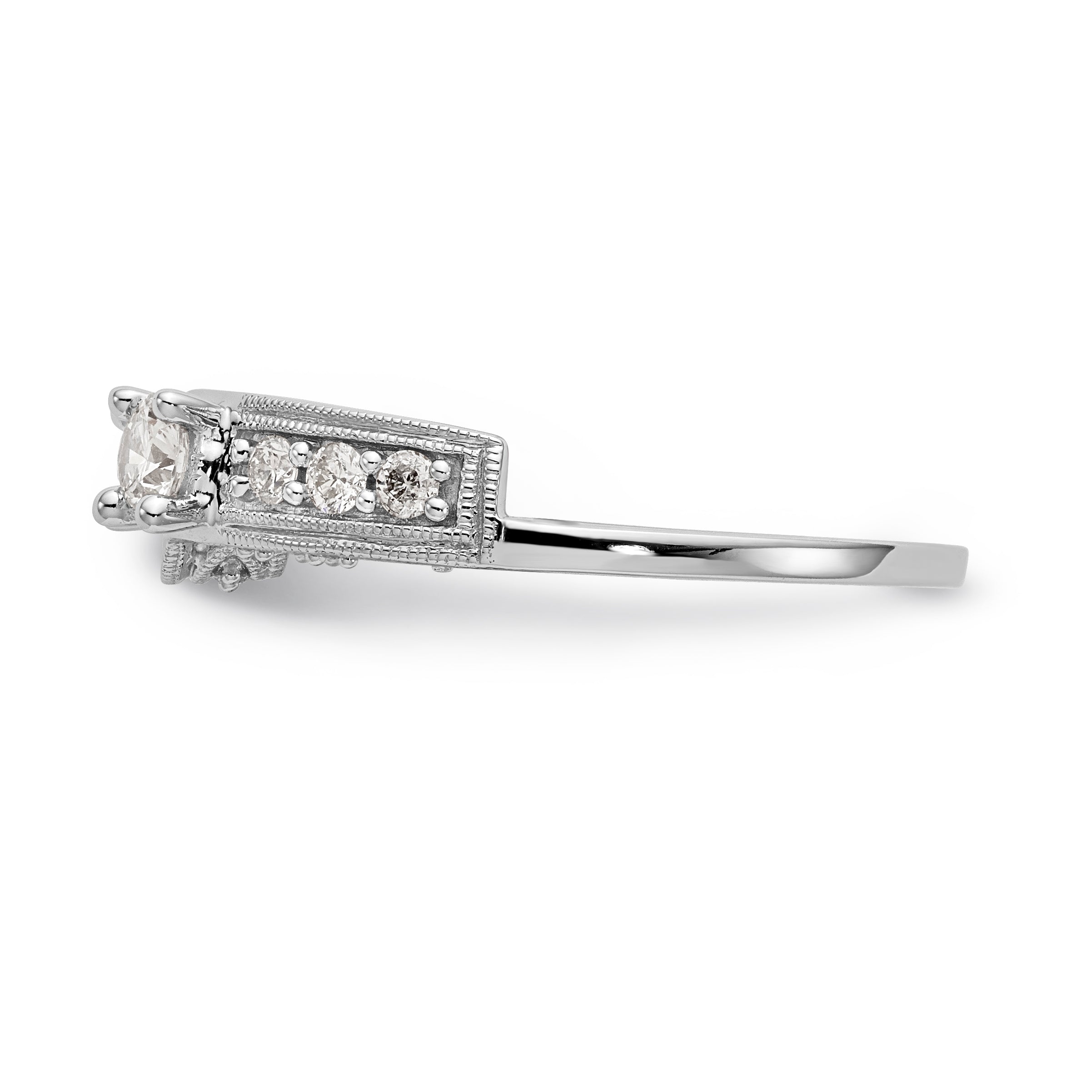 14K Weißgold Diamant-Wrap