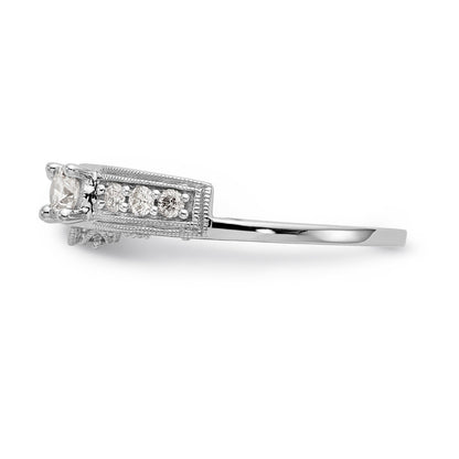 14K Weißgold Diamant-Wrap
