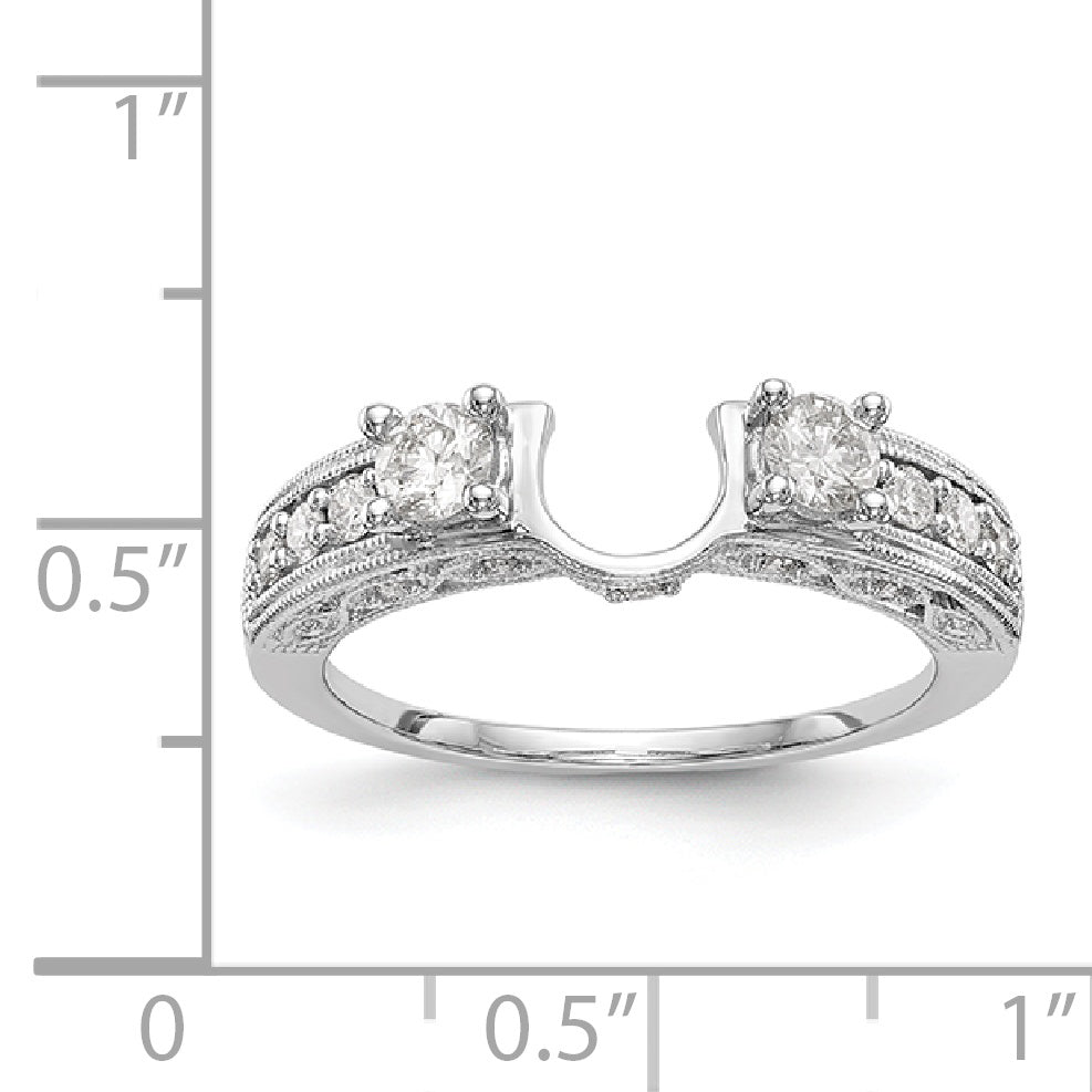 14K Weißgold Diamant-Wrap