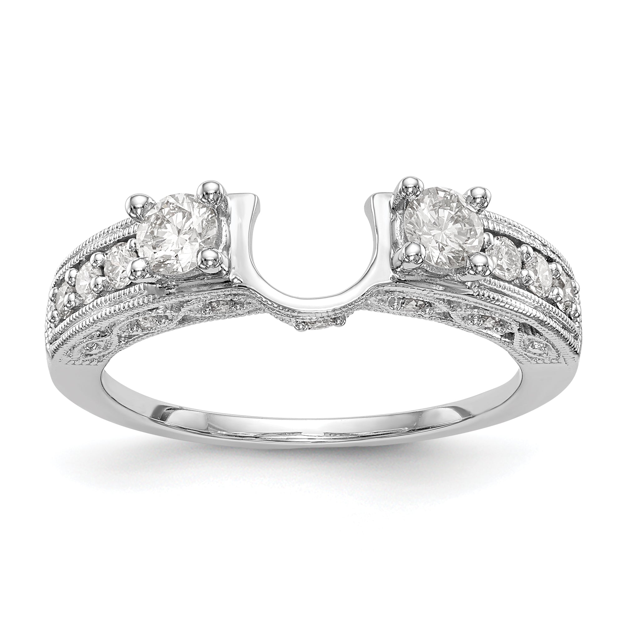14K Weißgold Diamant-Wrap
