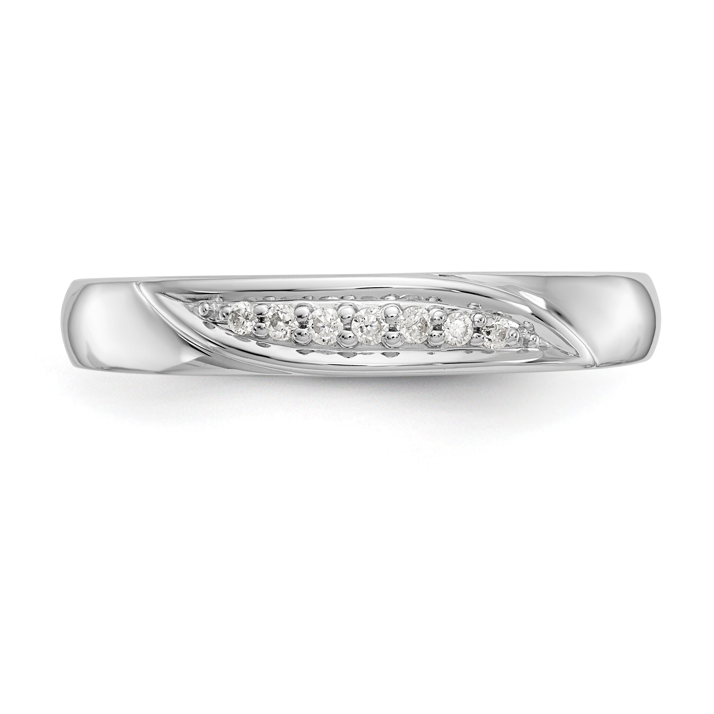 14K Weißgold Herren-Trauring-Set mit Diamanten (3-teilig)