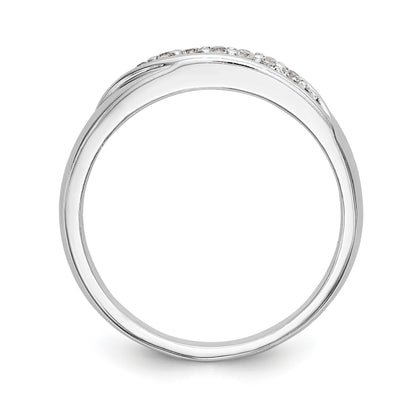 14K Weißgold Trio Diamant-Ringset für Damen, komplett