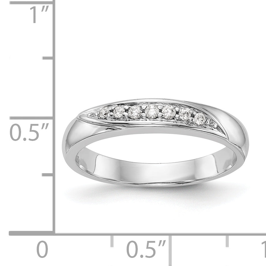 14K Weißgold Trio Diamant-Ringset für Damen, komplett