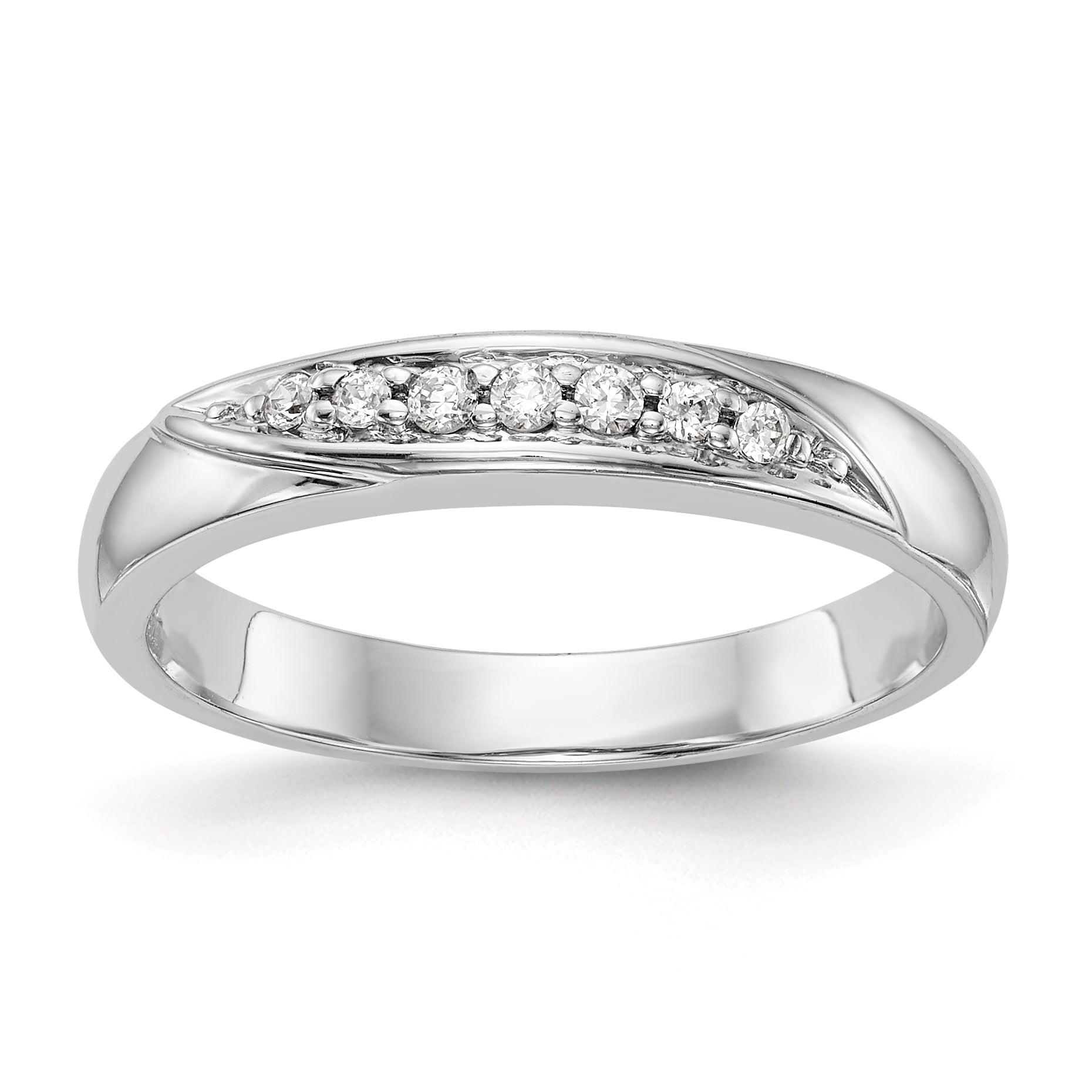 14K Weißgold Trio Diamant-Ringset für Damen, komplett
