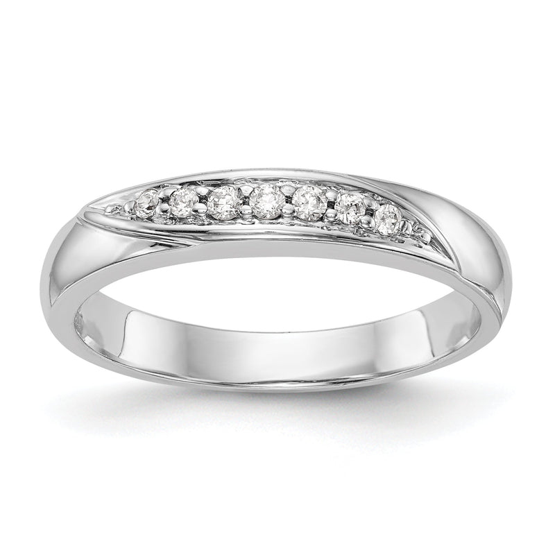 14K Weißgold Diamant Trio-Ringset für Damen