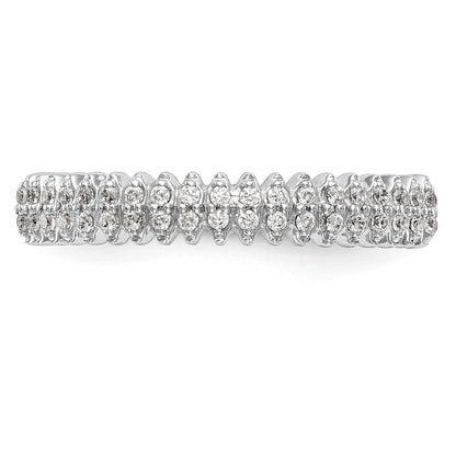 14K Weißgold Diamant-Armband