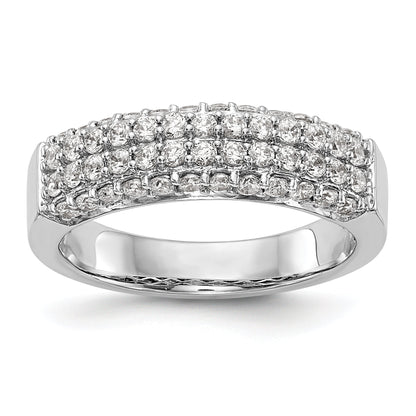14K Weißgold Diamant-Ring