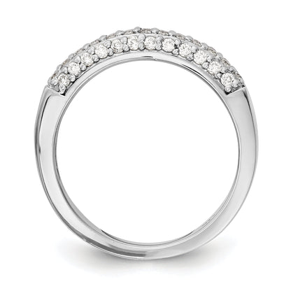 14K Weißgold Diamant-Ring