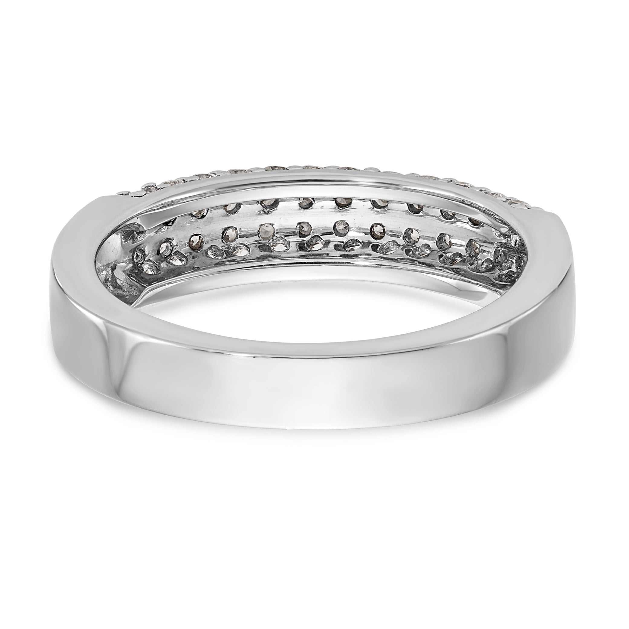 14K Weißgold Diamant-Ring
