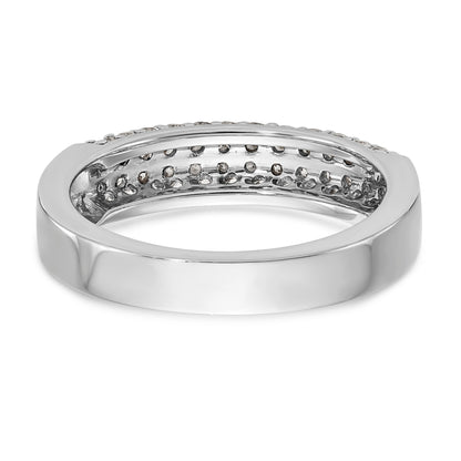 14K Weißgold Diamant-Ring