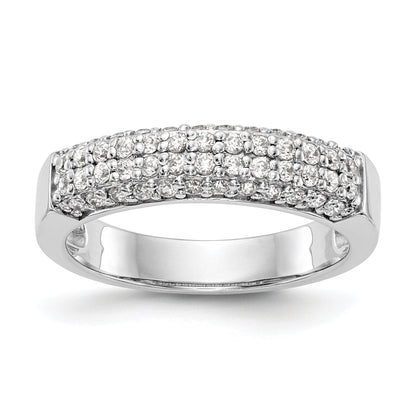 14K Weißgold Diamant-Ring