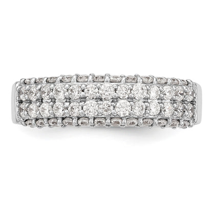 14K Weißgold Diamant-Ring