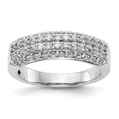 14K Weißgold Diamant-Ring
