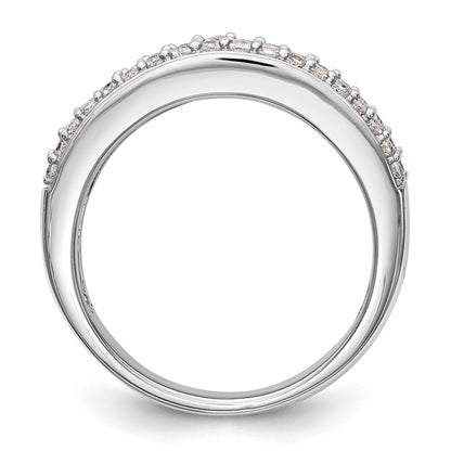 14K Weißgold Diamant-Ring