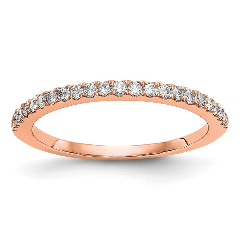 10K Roségold Diamant-Ring
