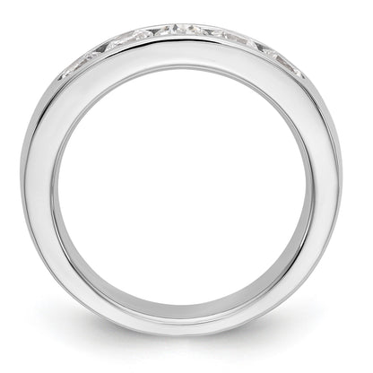 585 Weißgold Diamant-Ring mit 5 Steinen, kanalgefasst