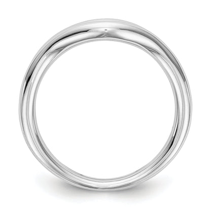 14K Weißgold Ring mit Diamanten in Kanalfassung