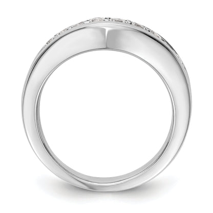 14K Weißgold Diamant-Ring