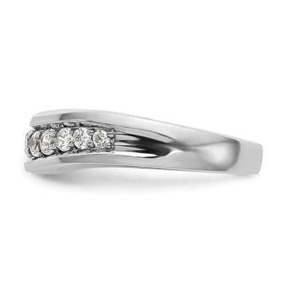 14K Weißgold Diamant-Ring