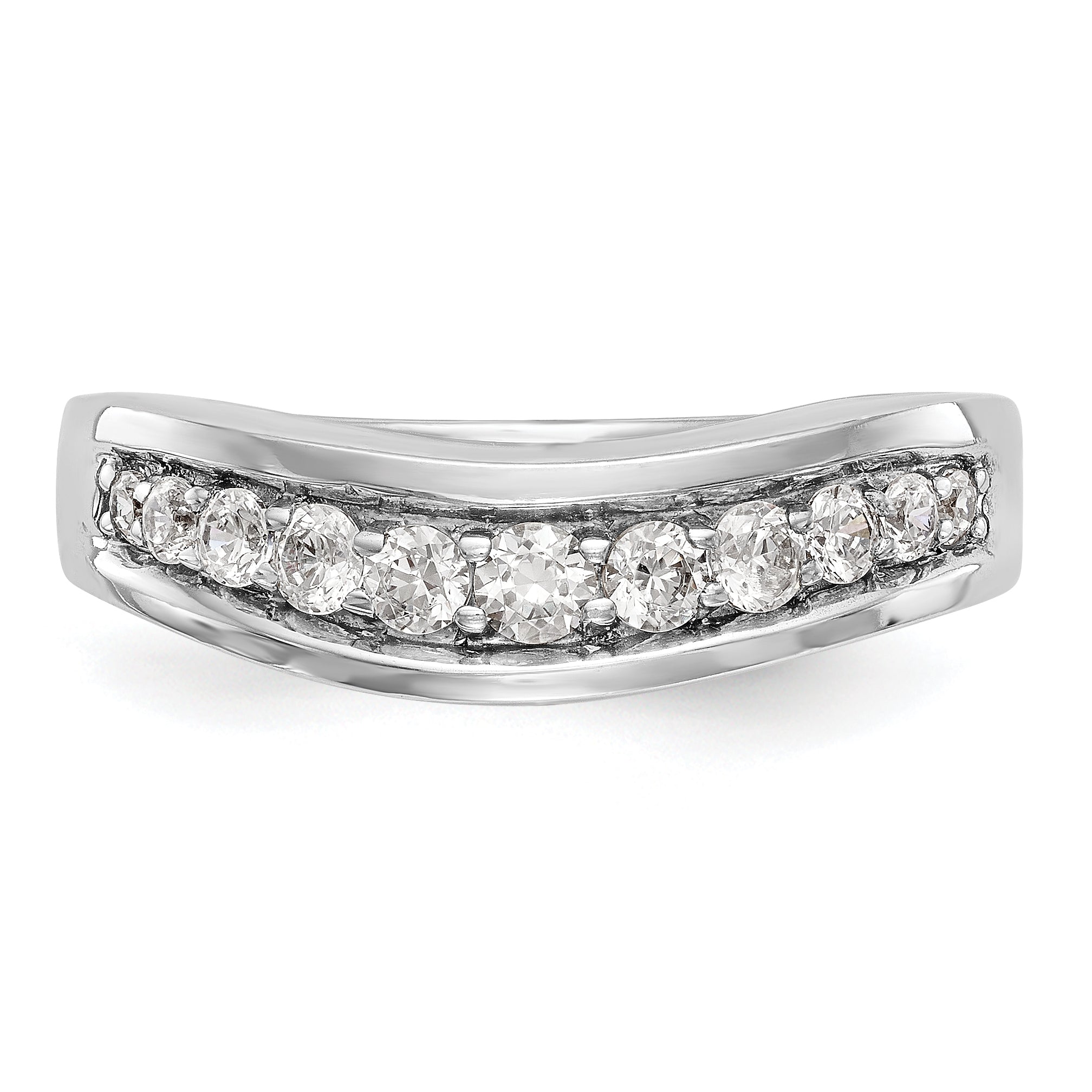 14K Weißgold Diamant-Ring