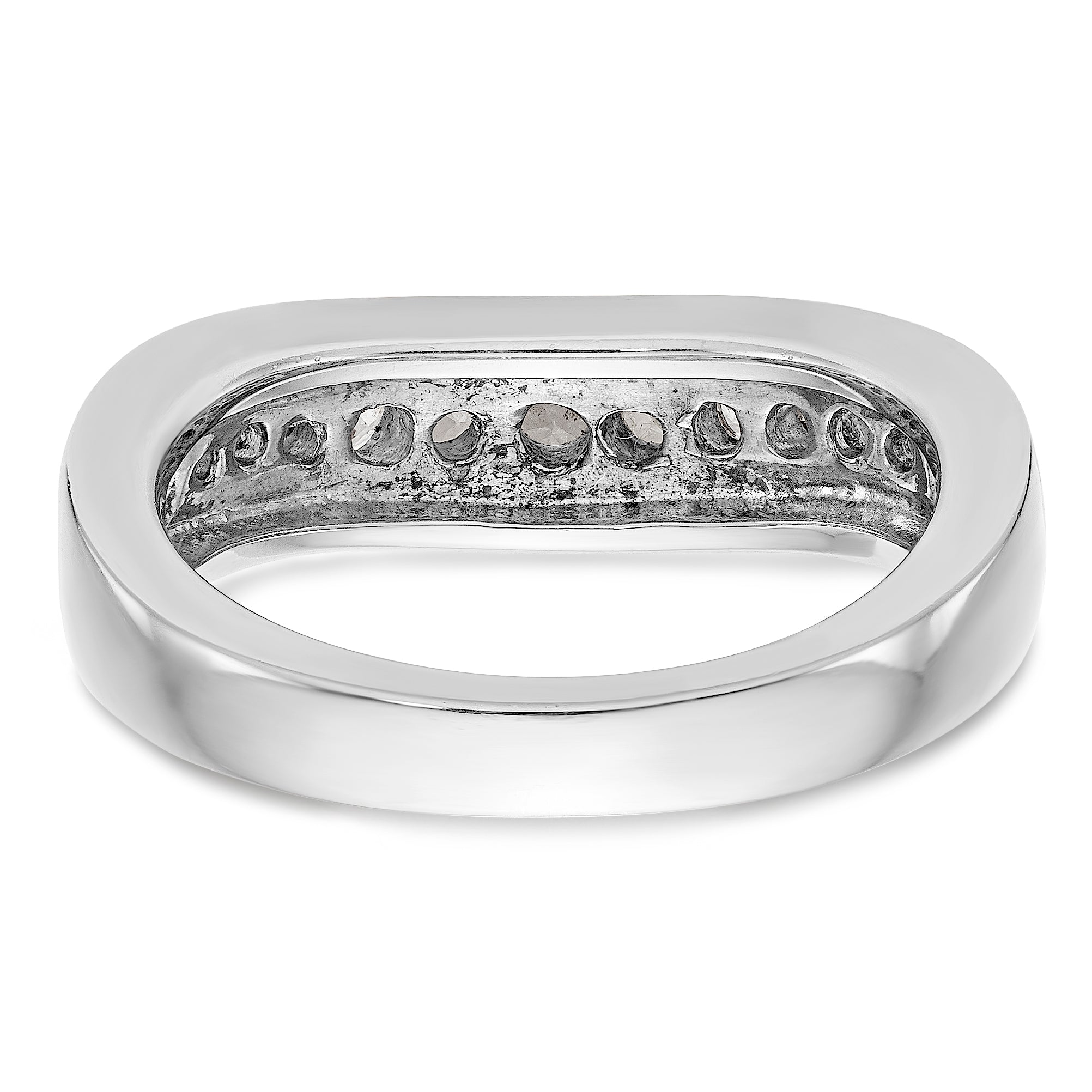 14K Weißgold Diamant-Ring