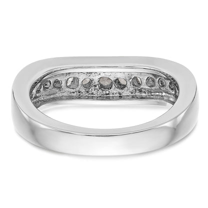 14K Weißgold Diamant-Ring