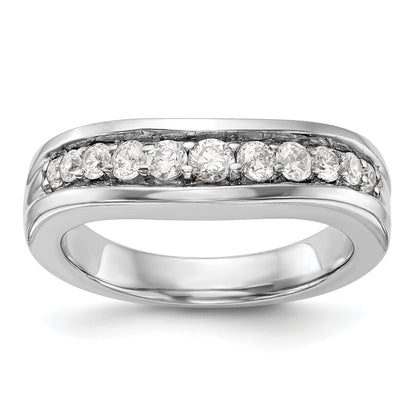 14K Weißgold Diamant-Ring