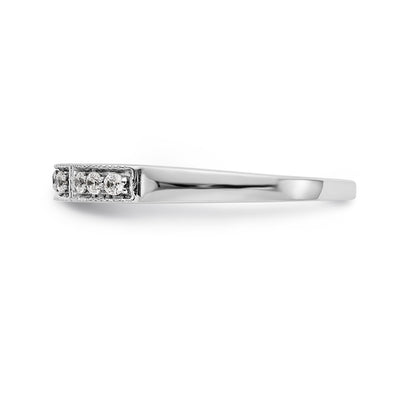 14K Weißgold Diamant-Ring