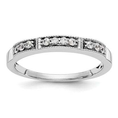14K Weißgold Diamant-Ring