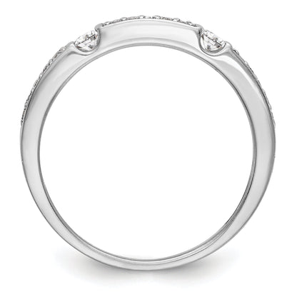 14K Weißgold Diamant-Ring