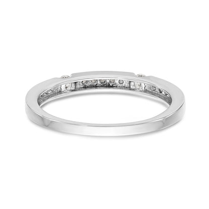 14K Weißgold Diamant-Ring