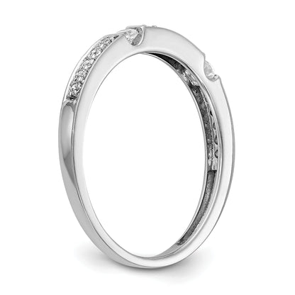 14K Weißgold Diamant-Ring