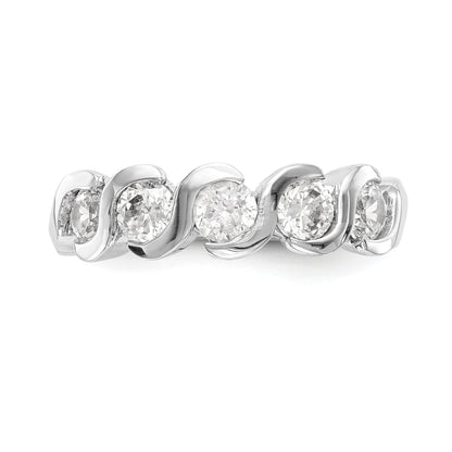 585 Weißgold Diamant-Ring