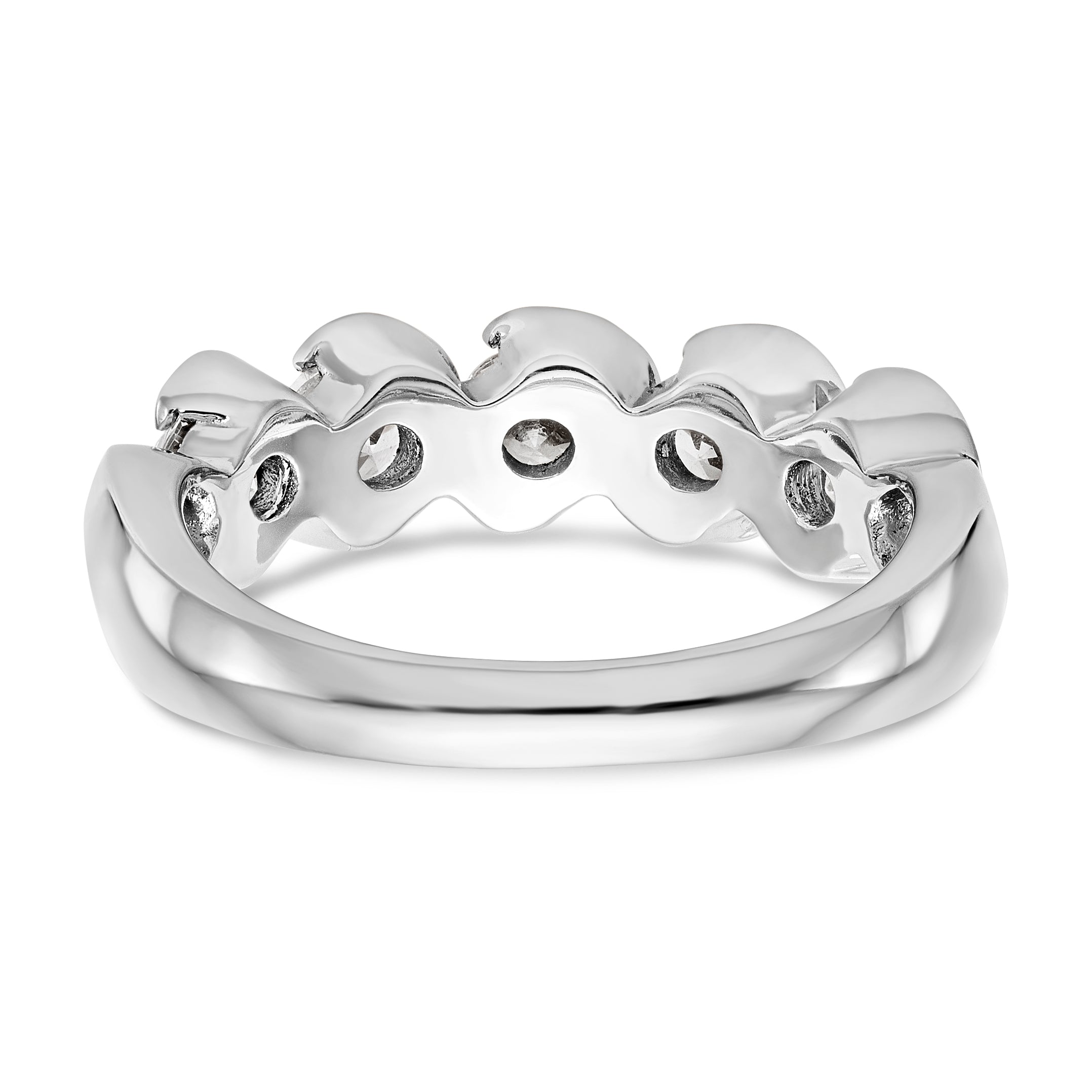585 Weißgold Diamant-Ring