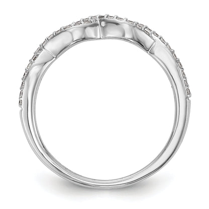 14K Weißgold Diamant-Ring