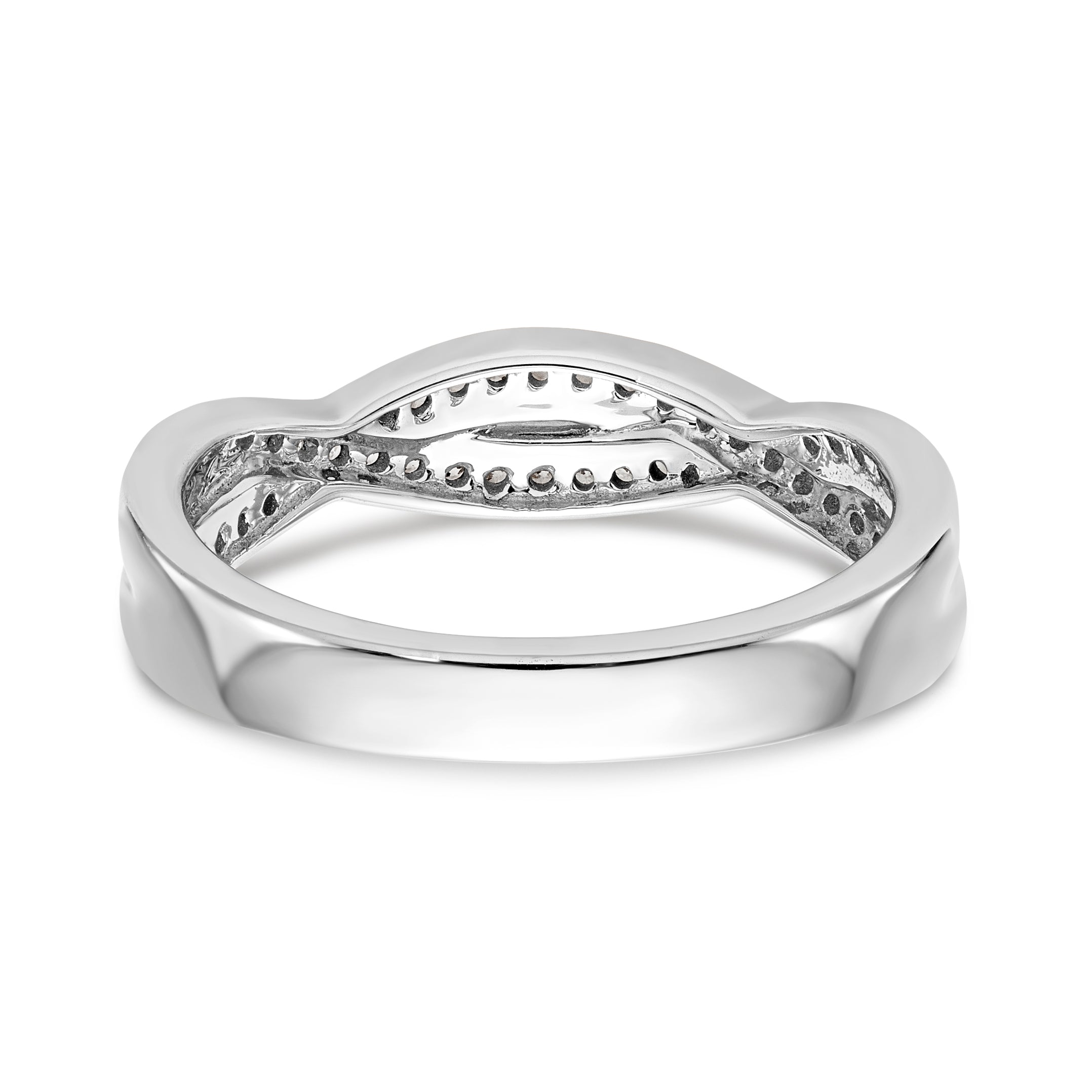 14K Weißgold Diamant-Ring