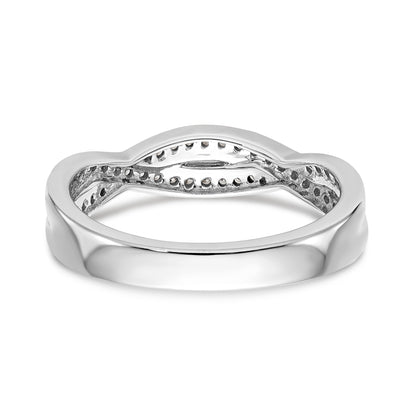 14K Weißgold Diamant-Ring