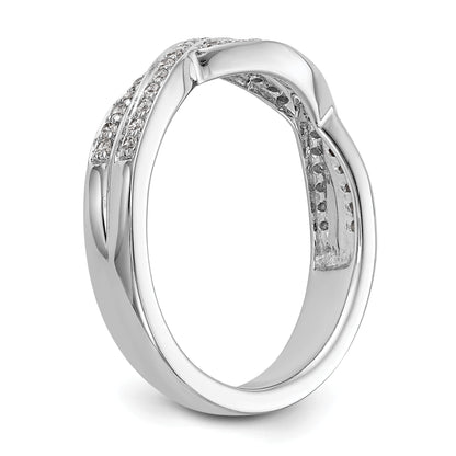 14K Weißgold Diamant-Ring