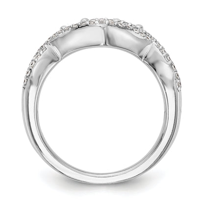 585 Weißgold Diamant-Ring