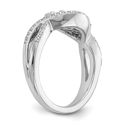 585 Weißgold Diamant-Ring