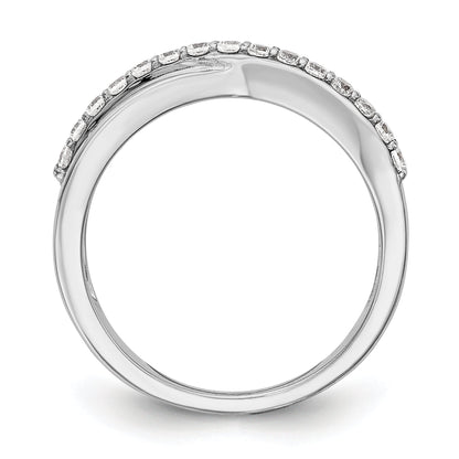 14K Weißgold Diamant-Ring