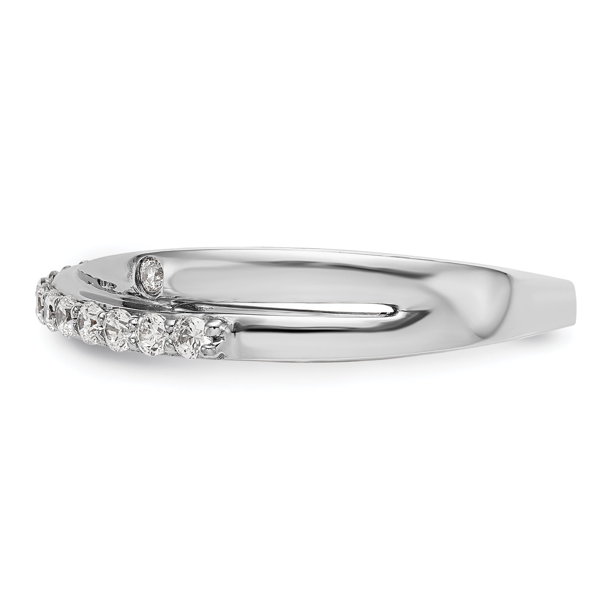 14K Weißgold Diamant-Ring