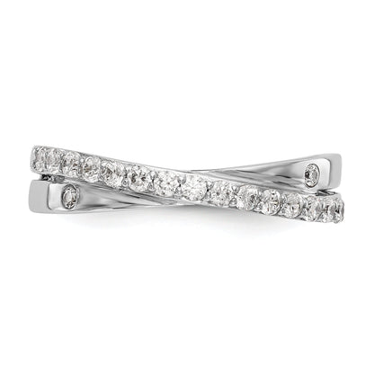 14K Weißgold Diamant-Ring