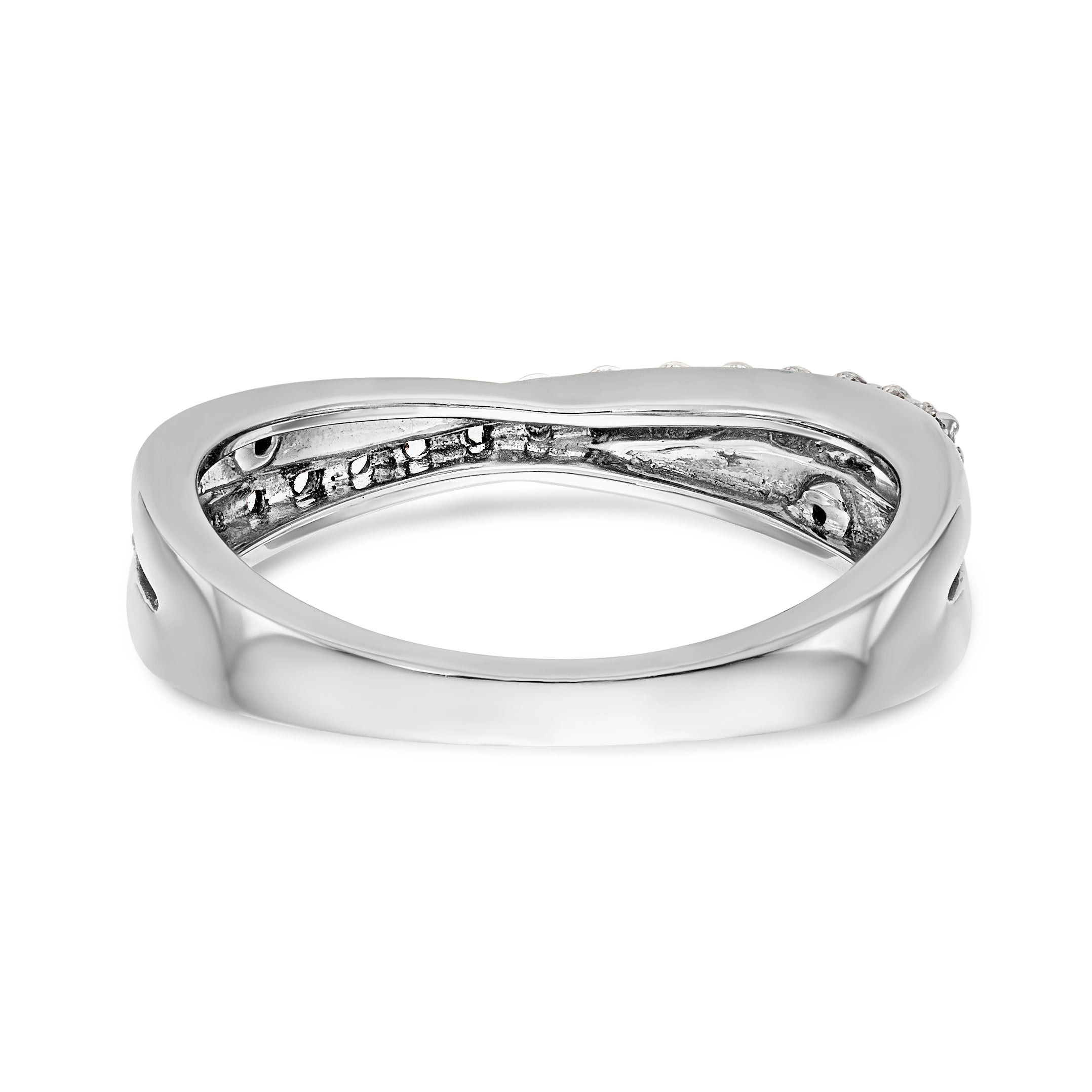 14K Weißgold Diamant-Ring