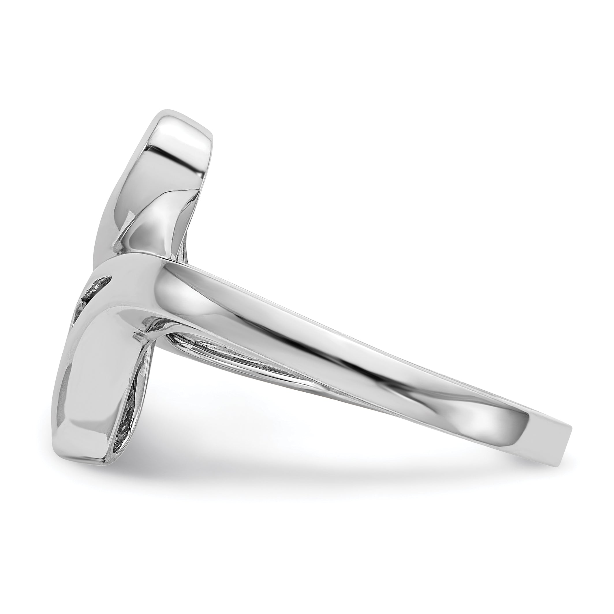 14K Weißgold Diamant-Ring