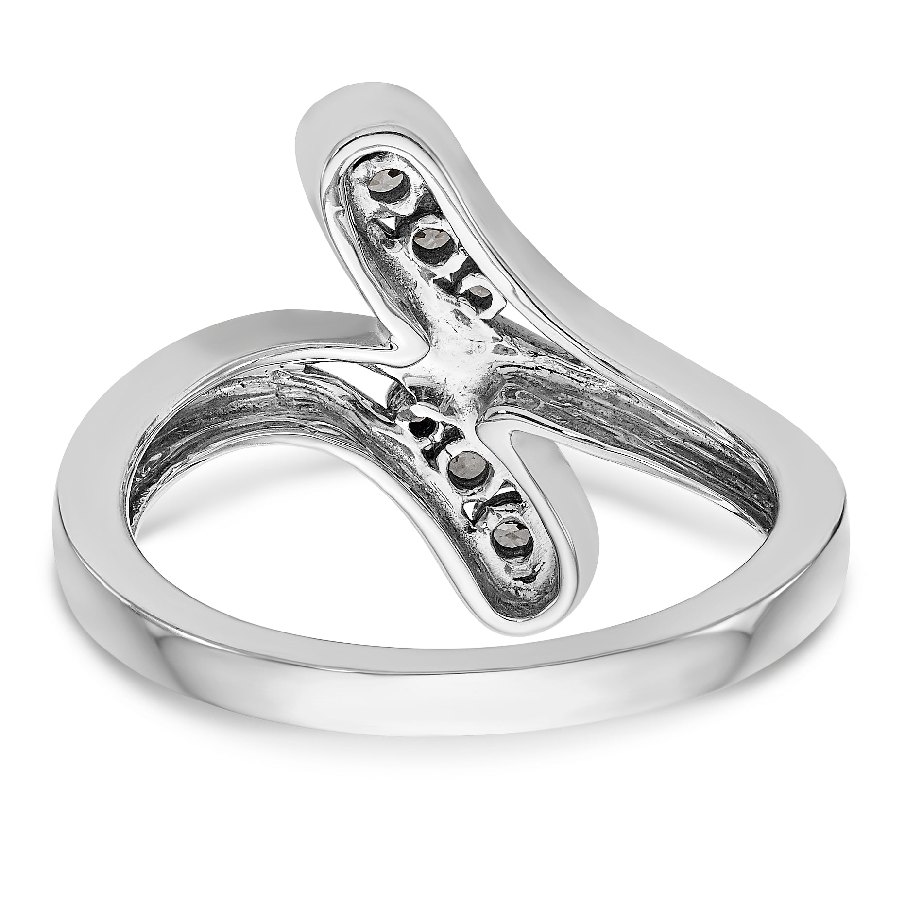 14K Weißgold Diamant-Ring