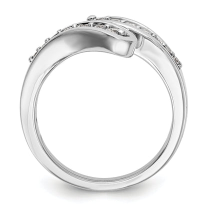 14K Weißgold Diamant-Ring