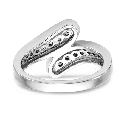 14K Weißgold Diamant-Ring