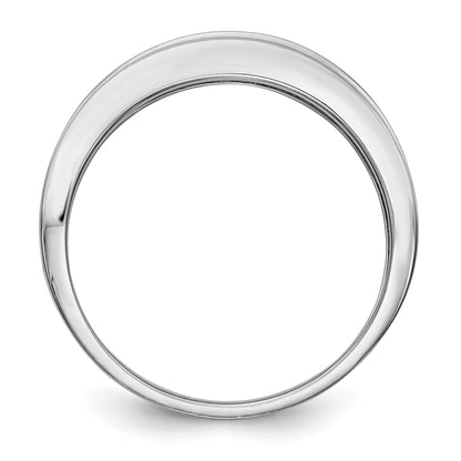 Herrenring aus 14K Weißgold mit Diamanten