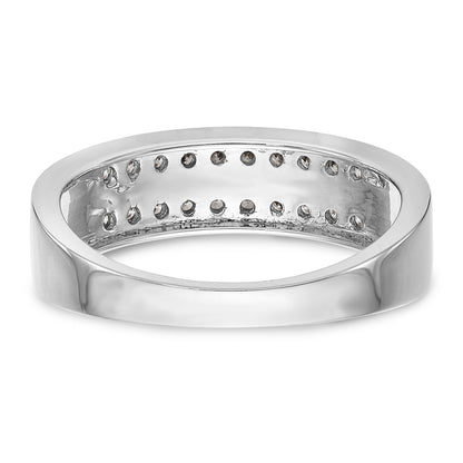 Herrenring aus 14K Weißgold mit Diamanten